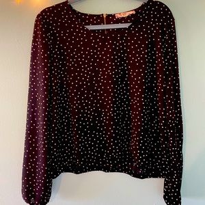 Hippie Rose Polka Dot Shirt